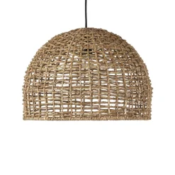 PR Home Hængelampe Cebu, Ø 46 cm, Lampakanay-skærm, IP20