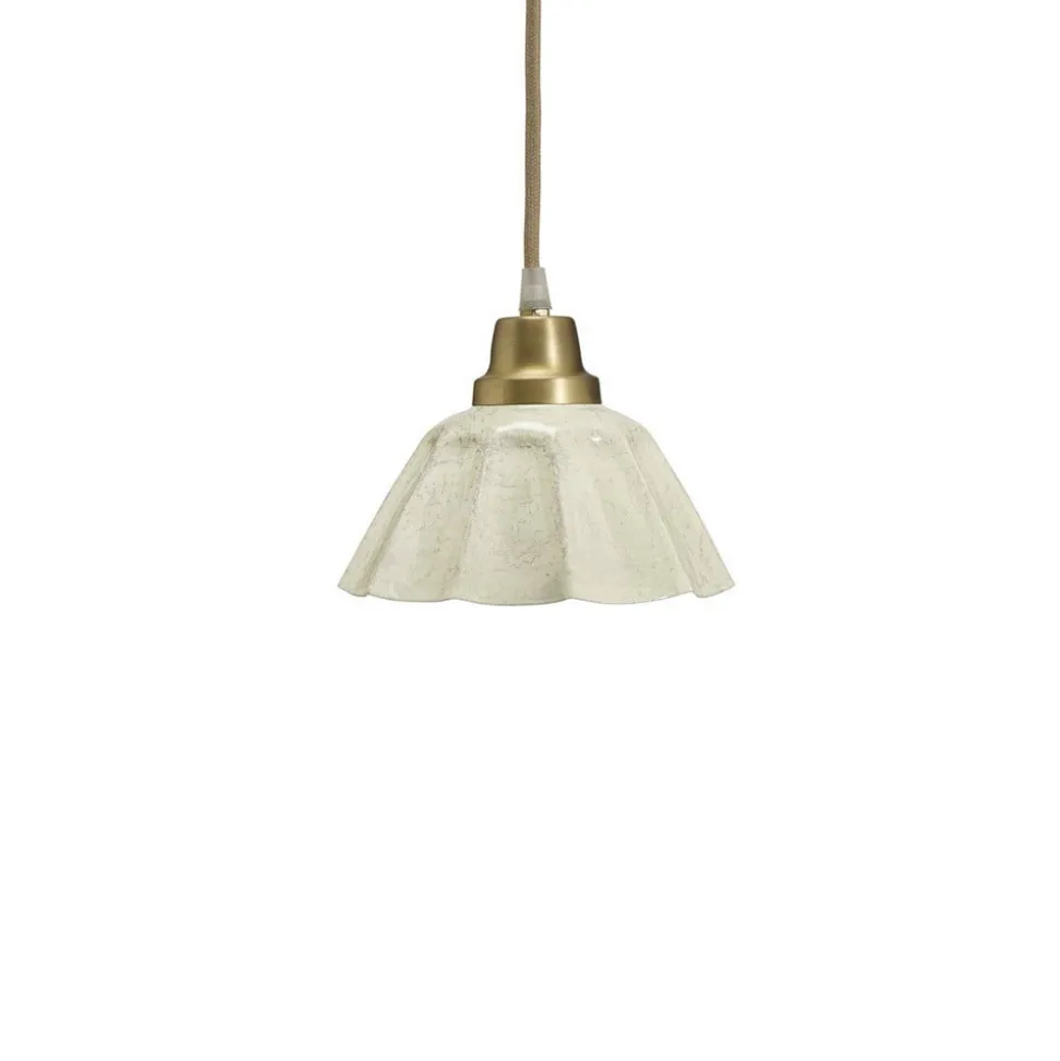 PR Home Hængelampe Ester, offwhite, Ø 17 cm, jern stik