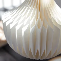 PR Home hængelampe Vicky, hvid, papir, Ø 40 cm, 3 x E14