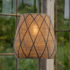 PR Home Lollo udendørs pendel, naturligt rattan-look, Ø 38 cm