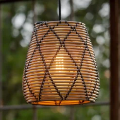 PR Home Lollo udendørs pendel, naturligt rattan-look, Ø 28 cm
