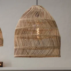 PR Home Maja hængelampe rattan, Ø45cm kabel 2,5m