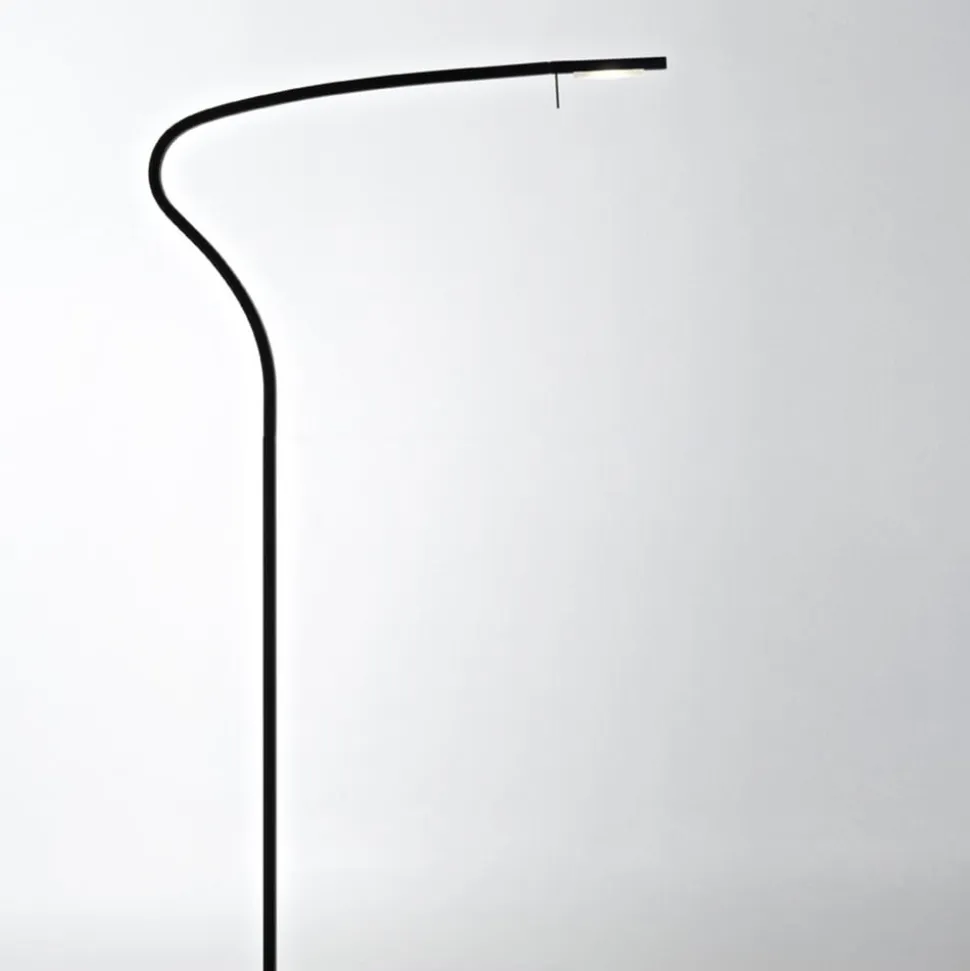 Prandina Paraph F3 dimm LED-gulvlampe, sort