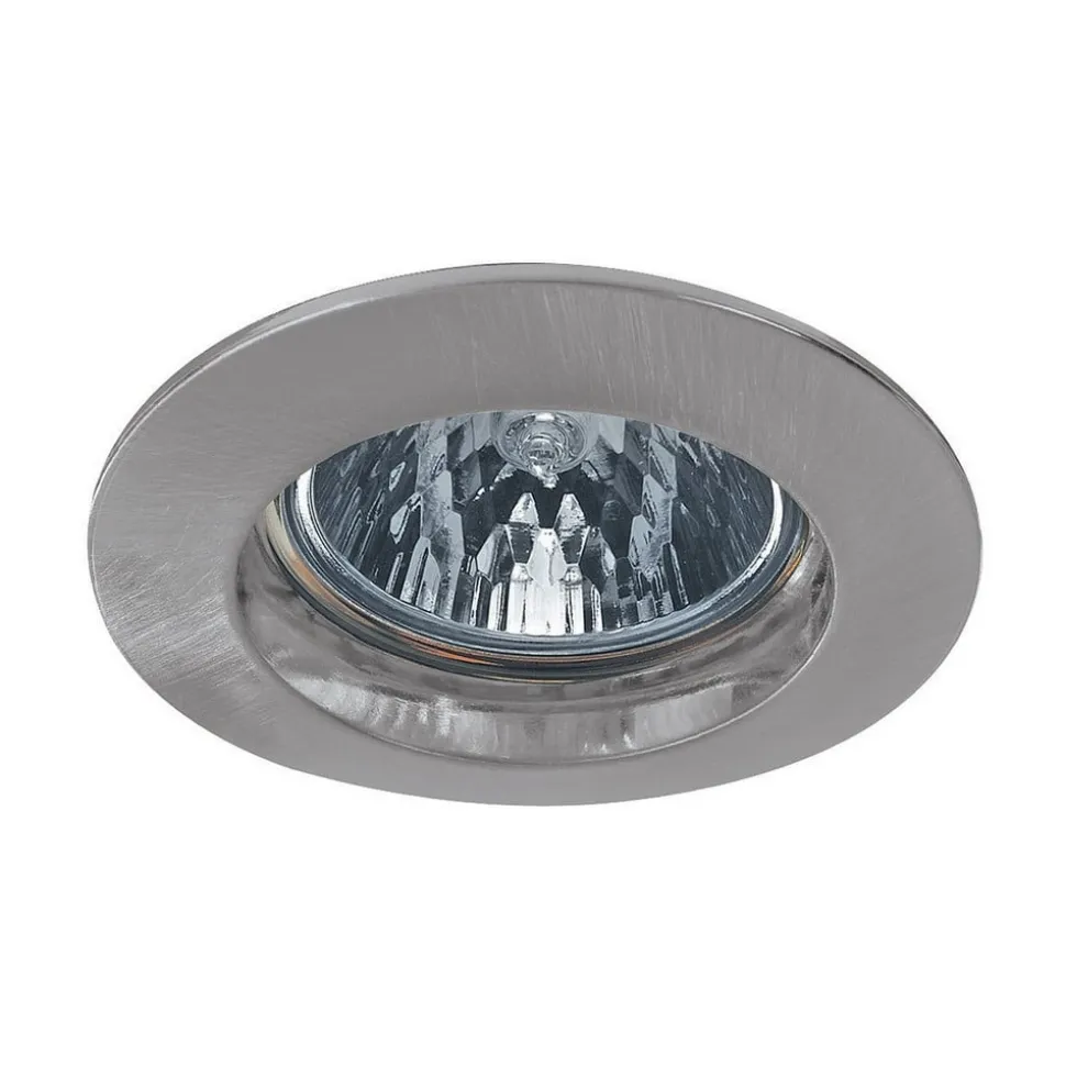 Premium Secure HV indbygget lampe i børstet jern
