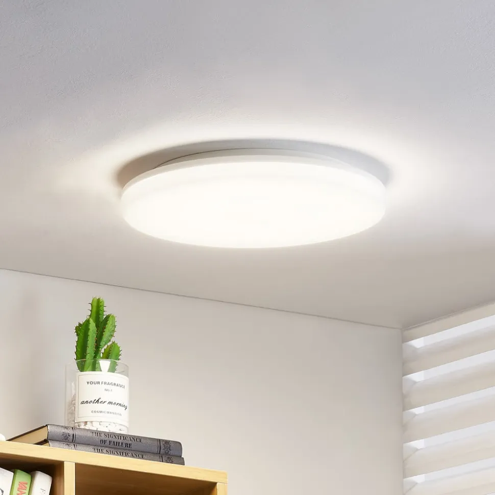 Prios Artin LED-loftlampe, sensor, rund, 33 cm