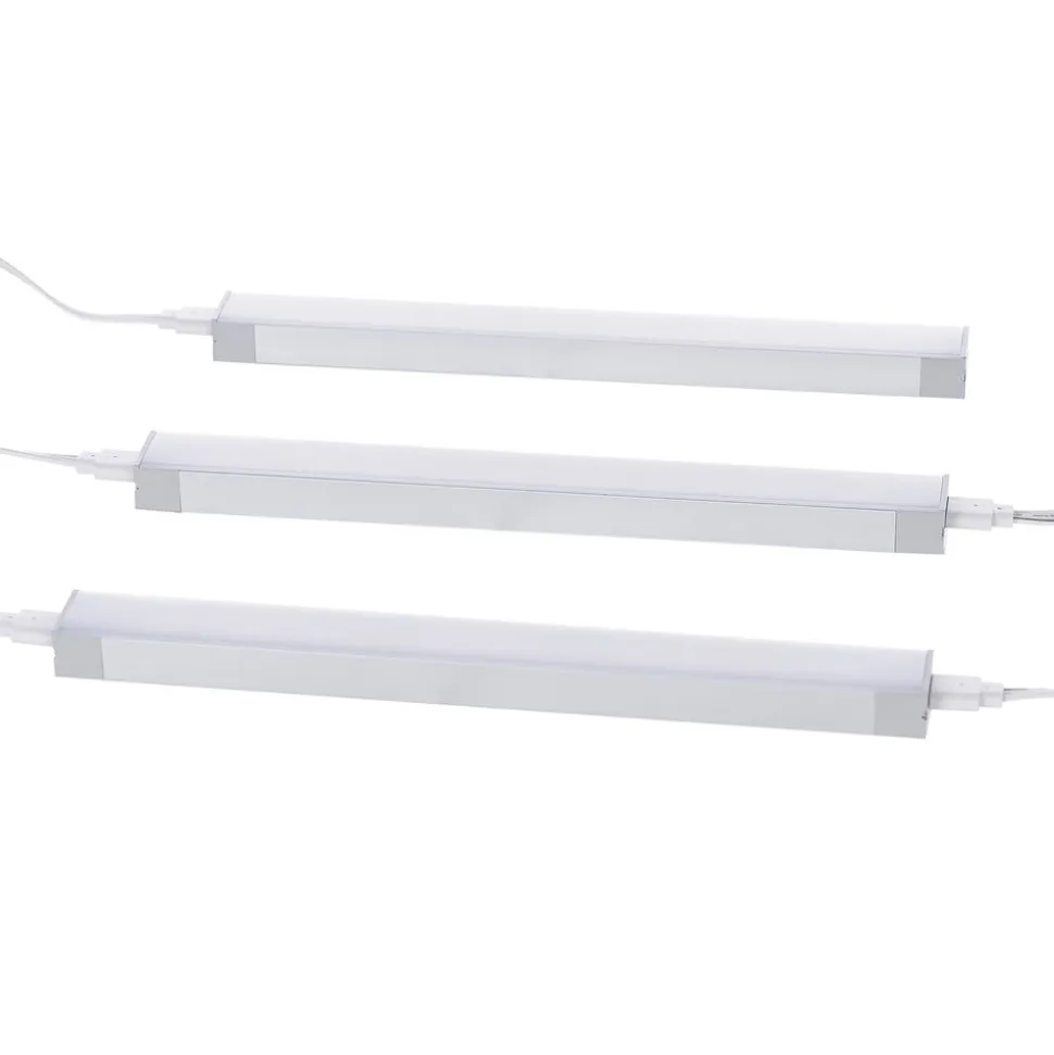 Prios Esbena LED-underskabsbelysning CCT 20 cm sæt med 3 stk