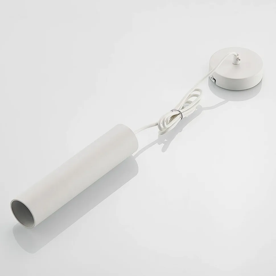 Prios hængelampe Neliyah, Ø 6 cm, hvid, metal, GU10