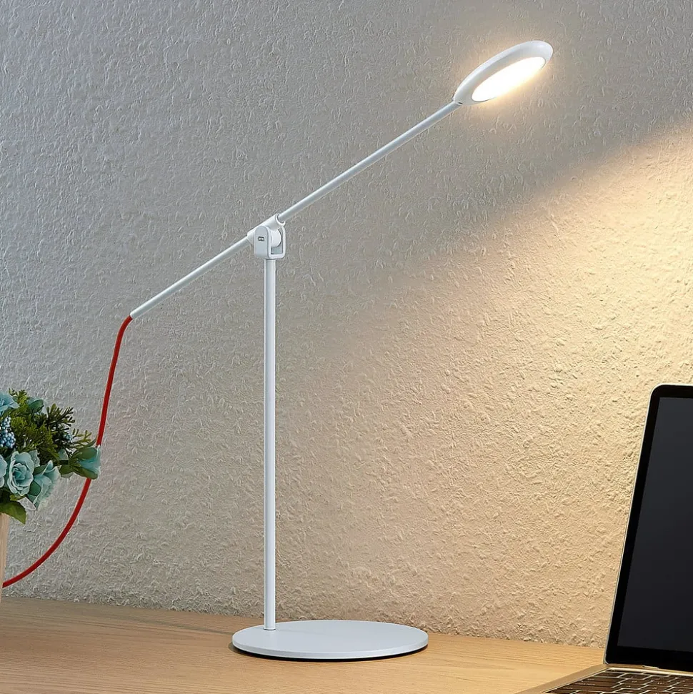 Prios Ihario CCT LED-bordlampe, kan dæmpes, hvid