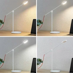 Prios Ihario CCT LED-bordlampe, kan dæmpes, hvid