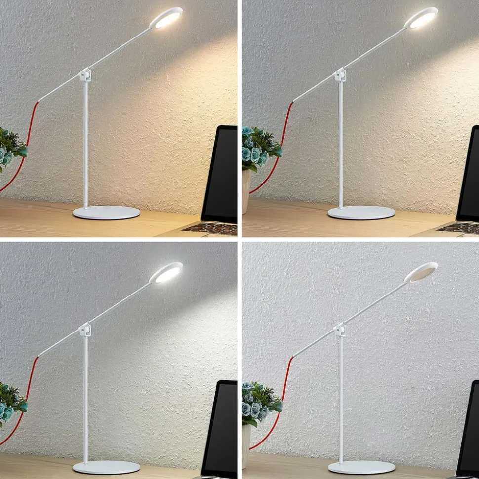Prios Ihario CCT LED-bordlampe, kan dæmpes, hvid