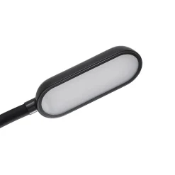 Prios LED genopladelig bordlampe Opira, sort, USB, touchdæmper