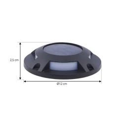 Prios LED gulv-spotlight med LED Selius, antracit, IP67