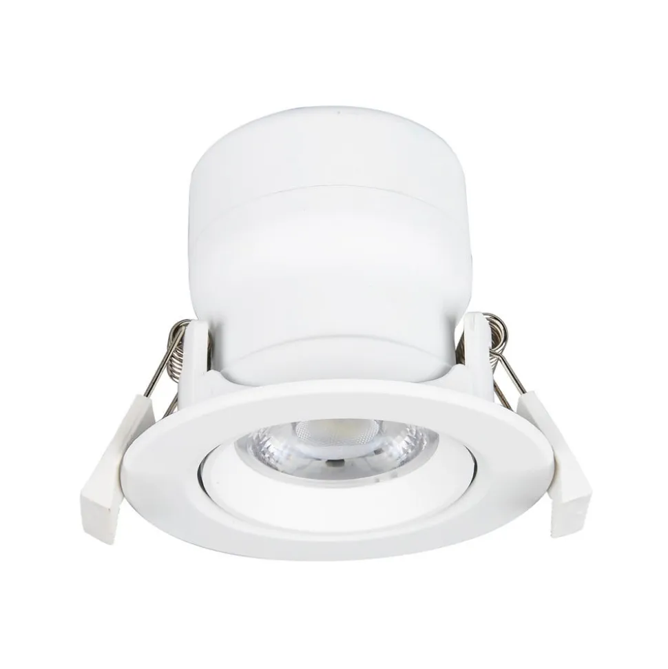 Prios LED indbygningslampe Shima, hvid, 7W, 3000K, 3 enheder, dæmpbar