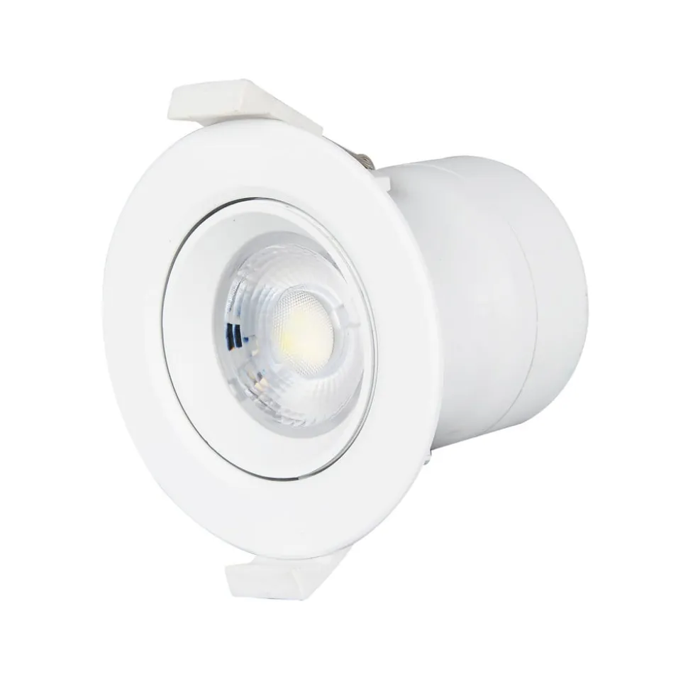 Prios LED indbygningslampe Shima, hvid, 7W, 3000K, 3 enheder, dæmpbar