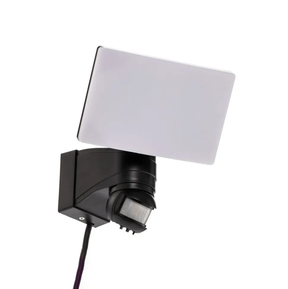 Prios LED udendørs vægspot Avayah, bevægelsessensor, IP44