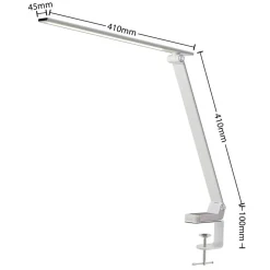 Prios LED-bordlampe Tamarin, højde 40 cm, hvid, dæmpbar