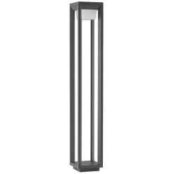 Prios LED-gadelampe Gamion, 90 cm, antracit, metal, IP54