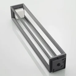 Prios LED-gadelampe Gamion, 90 cm, antracit, metal, IP54