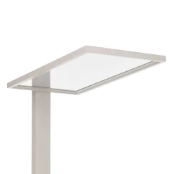 Prios LED-gulvlampe til kontor Taronis, hvid, 195 cm, dæmpbar