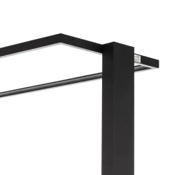 Prios LED-gulvlampe til kontor Taronis, sort, 195 cm, dæmpbar