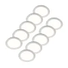 Prios LED-indbygningslampe Cadance, sølv, 22 cm, sæt med 10, CCT
