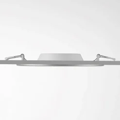 Prios LED-indbygningslampe Cadance, sølv, 22 cm, sæt med 10, CCT