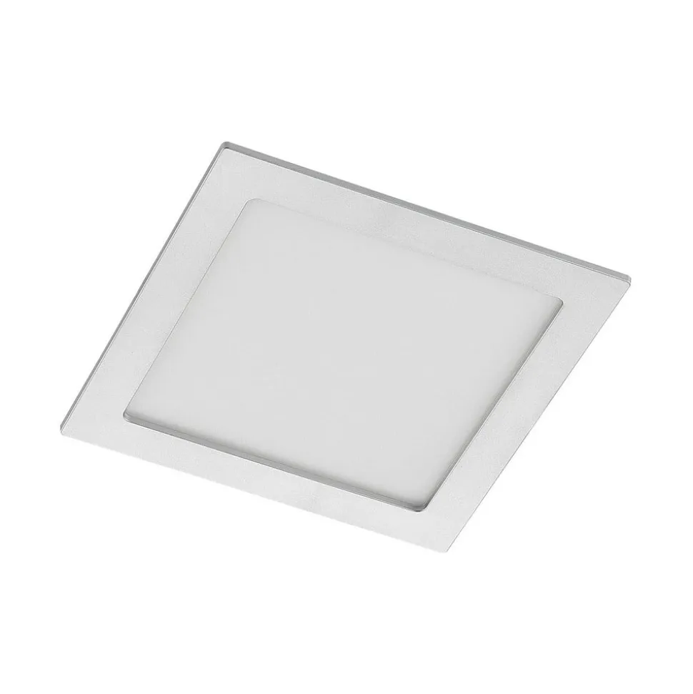 Prios LED-indbygningslampe Helina, sølv, 22 cm, 24 W, dæmpbar