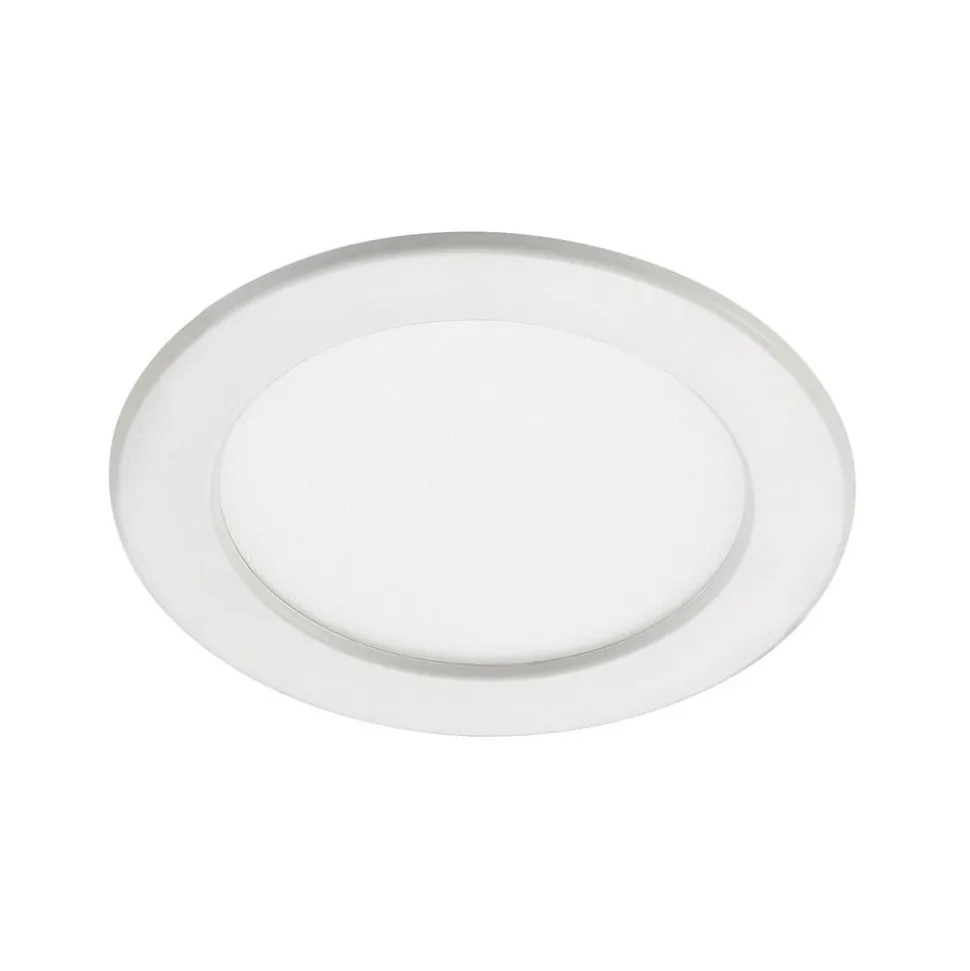 Prios LED-indbygningslampe Cadance, hvid, 17 cm, CCT, IP44