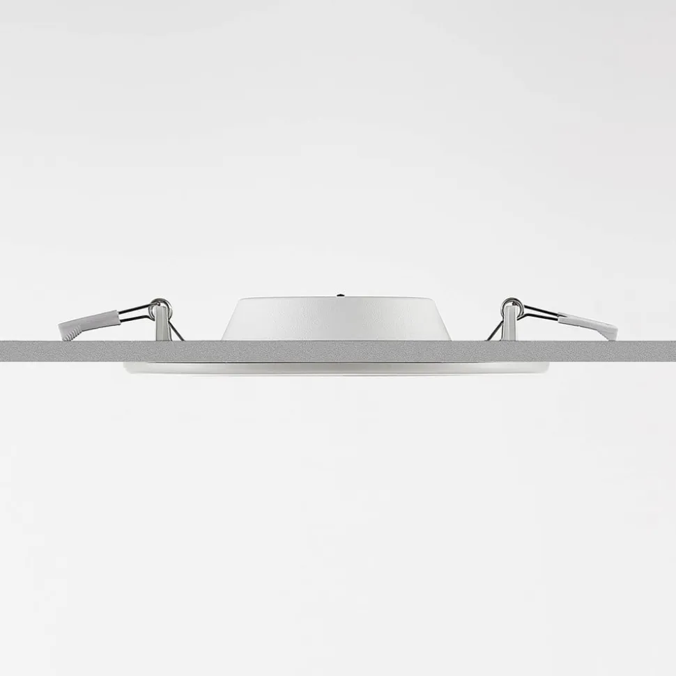Prios LED-indbygningslampe Cadance, hvid, 17 cm, CCT, IP44