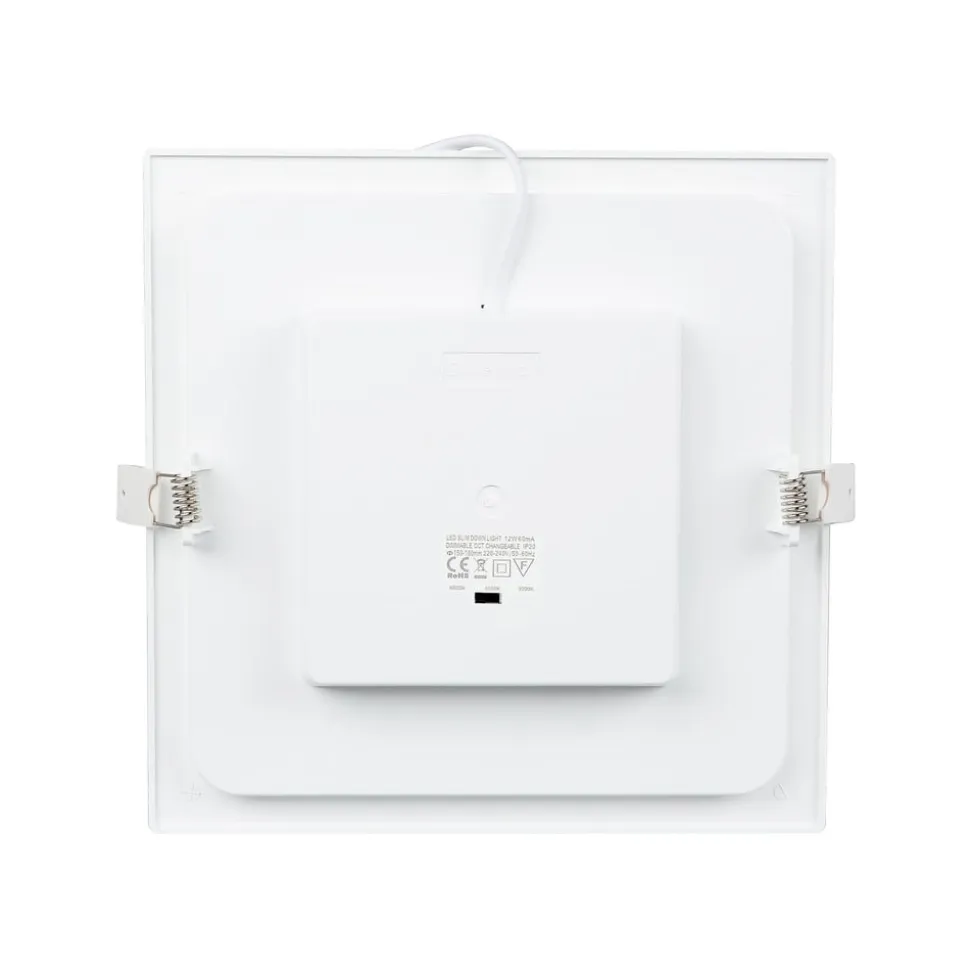 Prios LED-indbygningslampe Helina, hvid, 22 cm, 24 W, dæmpbar