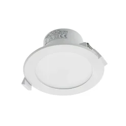 Prios LED-indbygningslampe Rida, sæt med 10, hvid, 12 cm, CCT, IP44
