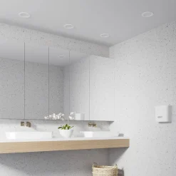 Prios LED-indbygningslampe Cadance, hvid, 17 cm, sæt med 3, CCT