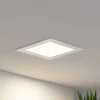 Prios LED-indbygningslampe Helina, sølv, 16,5 cm, dæmpbar
