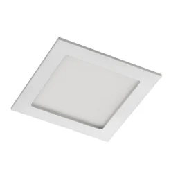 Prios LED-indbygningslampe Helina, sølv, 16,5 cm, dæmpbar