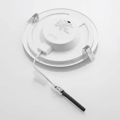 Prios LED-indbygningslampe Cadance, sølv, 22 cm, sæt med 3, CCT