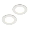 Prios LED-indbygningslampe Cadance, hvid, 12 cm, sæt med 2, CCT