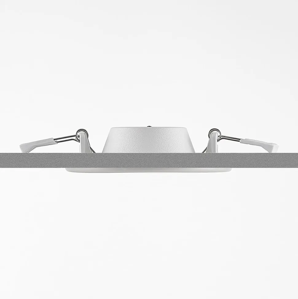 Prios LED-indbygningslampe Cadance, hvid, 12 cm, sæt med 2, CCT