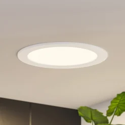 Prios LED-indbygningslampe Cadance, hvid, 22 cm, sæt med 10, CCT