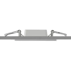 Prios LED-indbygningslampe Helina, sølv, 11,5 cm, dæmpbar