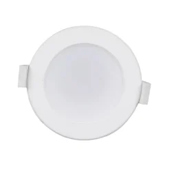 Prios LED-indbygningslampe Rida, sæt med 10, hvid, 10 cm, CCT, IP44