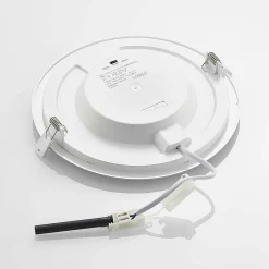 Prios LED-indbygningslampe Cadance, sølv, 24 cm, CCT, IP44
