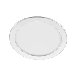 Prios LED-indbygningslampe Cadance, sølv, 24 cm, CCT, IP44