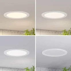 Prios LED-indbygningslampe Cadance, hvid, 24 cm, CCT, IP44
