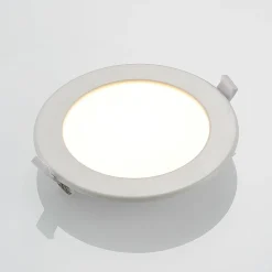 Prios LED-indbygningslampe Cadance, hvid, 17 cm, sæt med 10, CCT