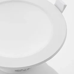 Prios LED-indbygningsspot Rida, hvid. Ø 15 cm, CCT, IP44