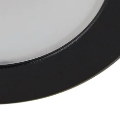Prios LED-indbygningsspot Rida, sort, Ø 10 cm, CCT, IP44
