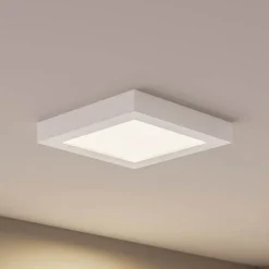 Prios LED-loftlampe Alette, hvid, 22,7 cm 24W, dæmpbar