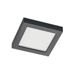Prios LED-loftlampe Alette, sort, 18 W, CCT, dæmpbar