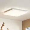 Prios LED-loftlampe Artin, 33 cm, hvid, kantet, sensor
