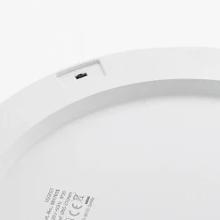 Prios LED-loftlampe Aureka, bevægelsessensor, Ø 33 cm, hvid